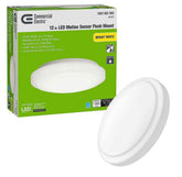 12 in. Adjustable Motion Sensor LED Flush Mount Ceiling Light 1000 Lumens Dimmable Direct Wire 4000K - Like New